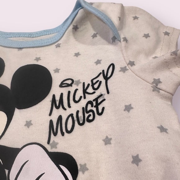 Disney Baby Mickey Mouse And Tigger Bodysuit Set - Cream and Blue 3/6 Mon - Picture 7 of 13